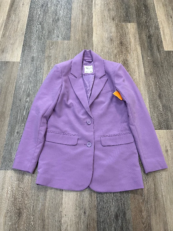 Women's Cotton Blazers -Blazer By Abercrombie And Fitch In Purple, Size: Xs