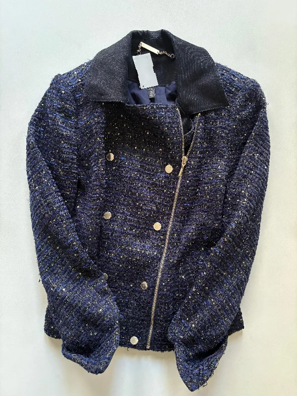 Women's Wool Winter Blazers -Blazer By White House Black Market In Blue, Size: 0