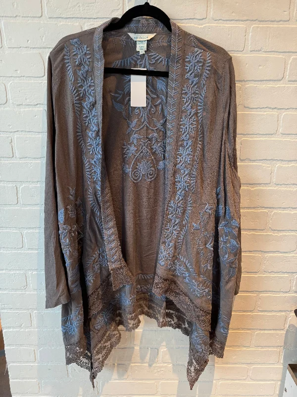 Kimono for Boho Chic Style-Kimono By Sundance In Grey, Size: L