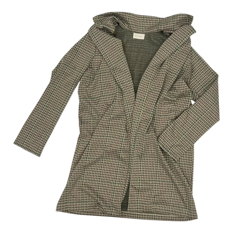 Women's Stylish Wool Tweed Blazers -Blazer By Melloday In Brown, Size:L