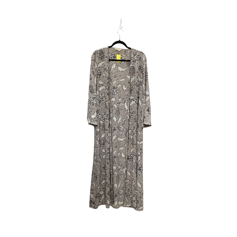 Kimono Dress-Kimono By Peach Love Cream California In Grey, Size: M