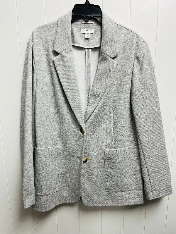 Women's Military-style Blazers -Blazer By Topshop In Grey, Size: 12