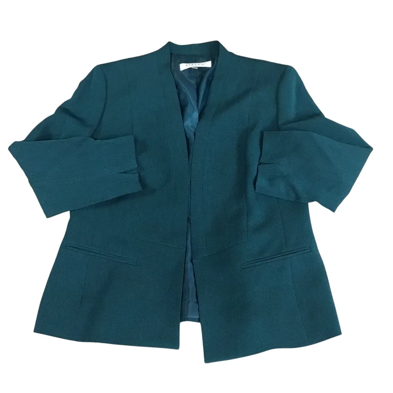 Women's Retro Blazers -Blazer By Kasper In Teal, Size: 6