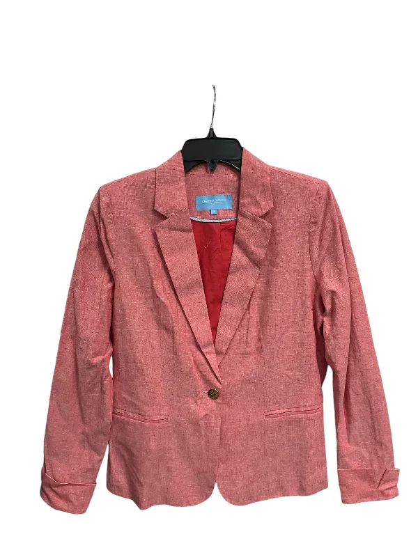 Women's Wool Tweed Winter Blazers -Blazer By Draper James Rsvp In Red, Size: S