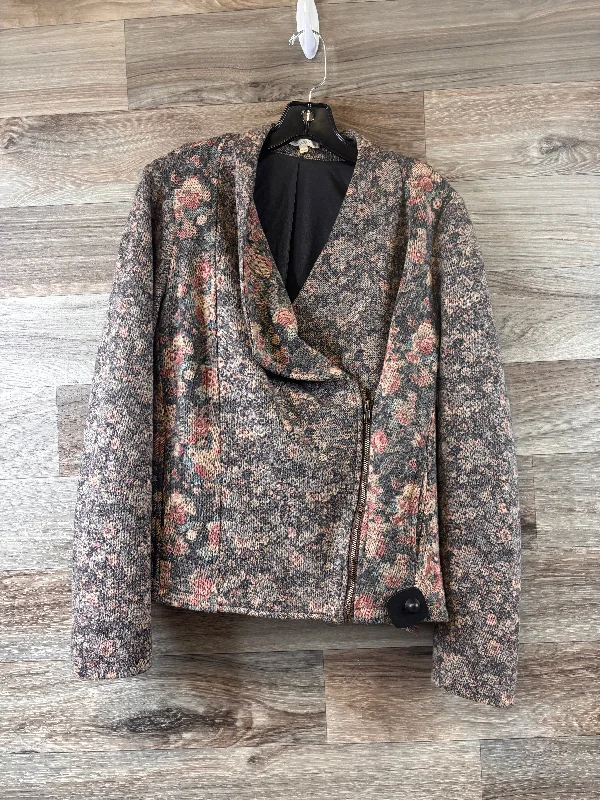 Women's Fitted Blazers -Blazer By Mystree In Floral Print, Size: L