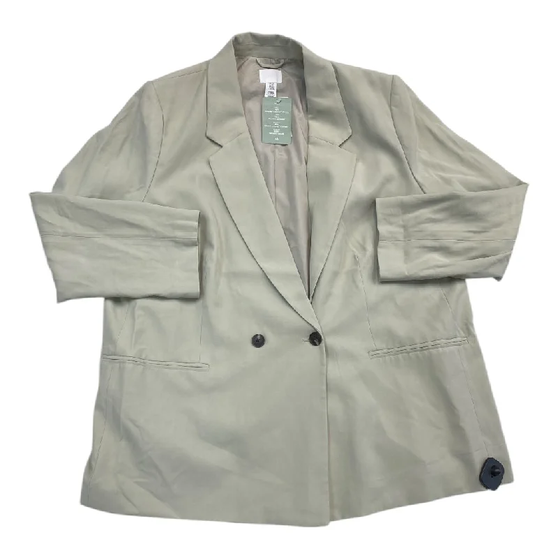 Women's Woolen Blazers for Winter -Blazer By H&m In Green, Size: Xxl