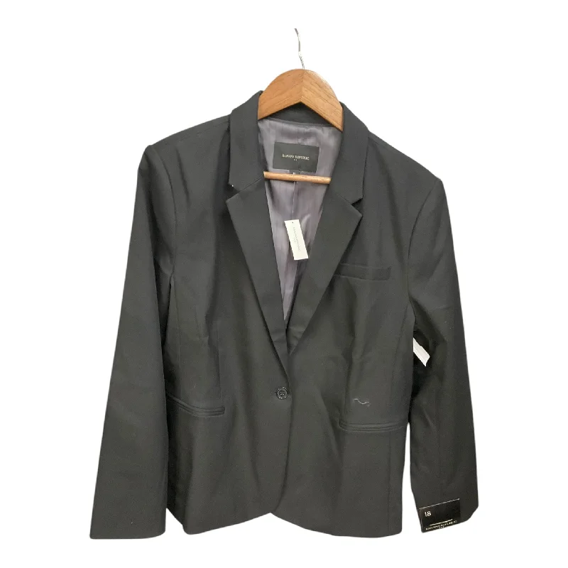 Women's Checkered Wool Tweed Blazers -Blazer By Banana Republic In Black, Size: 1x