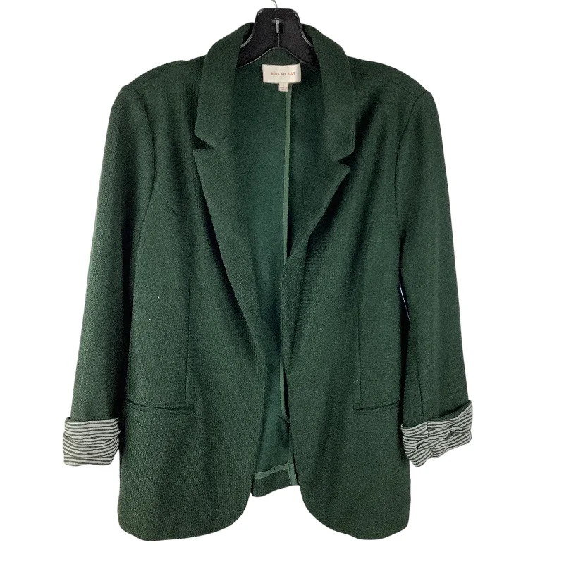 Women's Lightweight Summer Blazers -Blazer By Skies Are Blue In Green, Size: L