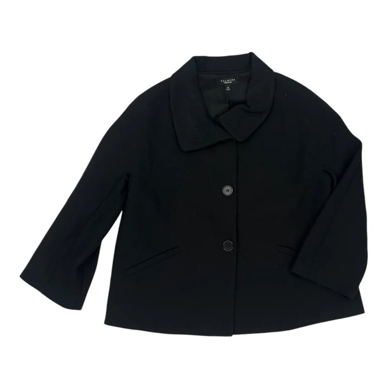 Women's Checked Blazers -Blazer By Talbots In Black, Size:L