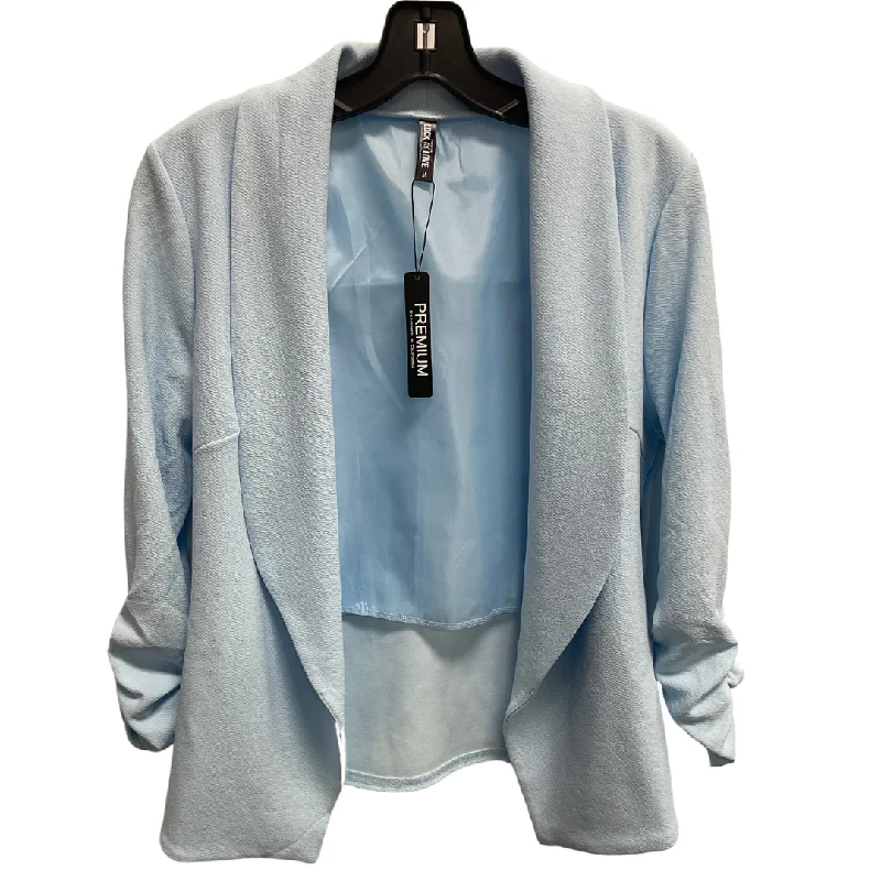 Women's Sleek Fitted Blazers -Blazer By Clothes Mentor In Blue, Size: M