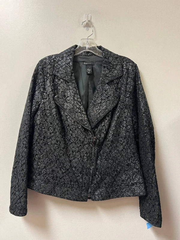 Women's Loose Tailored Blazers -Blazer By Lane Bryant In Black, Size: Xl