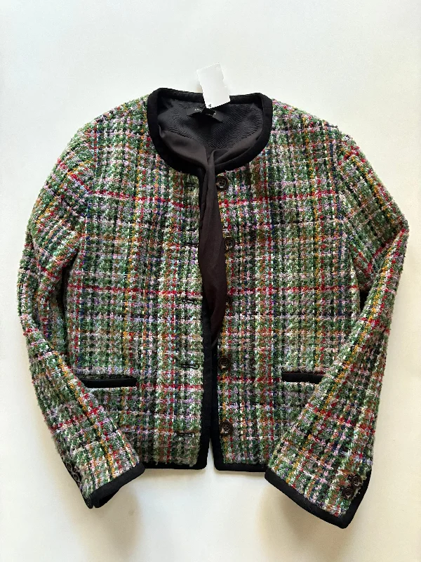 Women's Stylish Wool Winter Blazers -Blazer By Ann Taylor In Multi-colored, Size: Xs