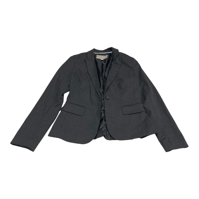 Women's Stylish Tweed Blazers -Blazer By Banana Republic In Grey, Size: Xsp