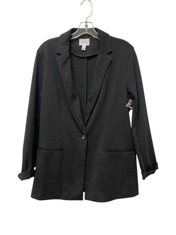 Women's Trendy Winter Tweed Blazers -Blazer By Nine West In Black, Size: L