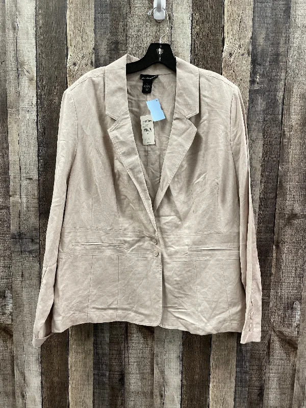 Women's Bohemian Style Blazers -Blazer By Lane Bryant In Brown, Size: 4x
