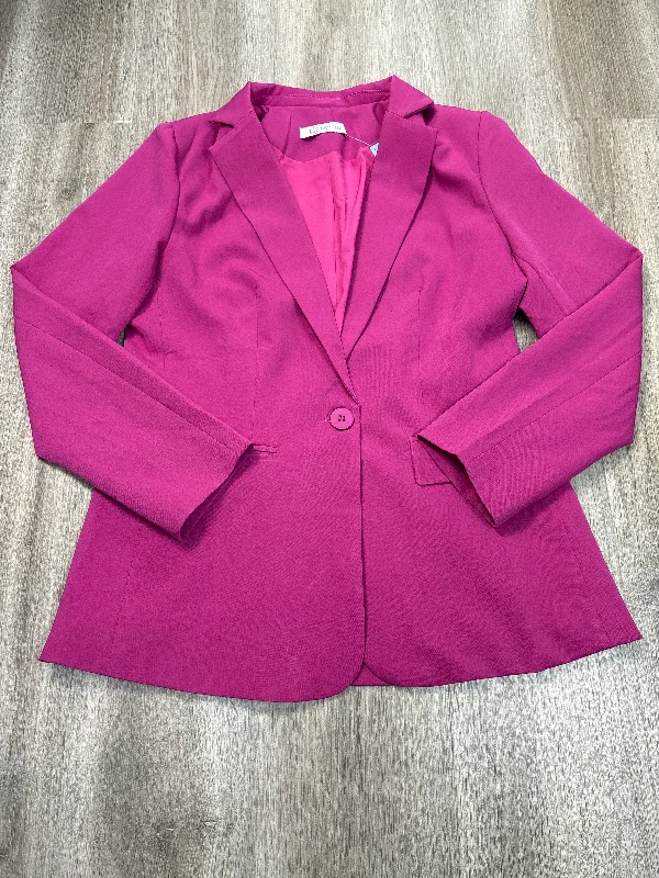 Women's Blazers with Drawstring Waist -Blazer By Clothes Mentor In Pink, Size: M
