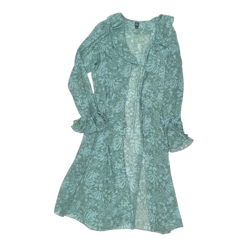 Kimono for Beach-Kimono By Wild Fable In Teal, Size:Xxl