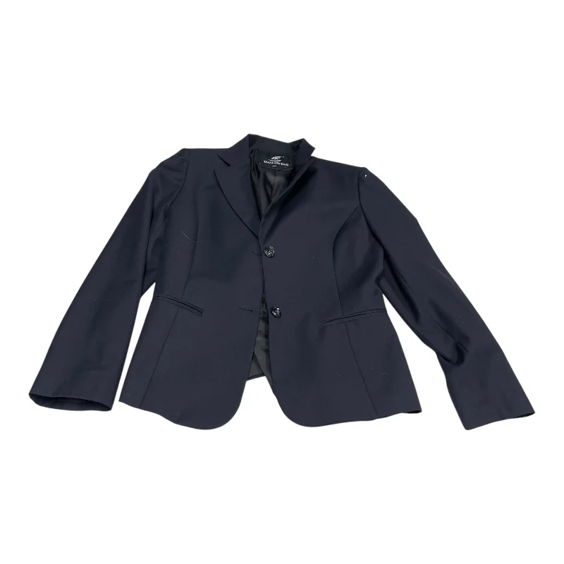 Women's Blazers with Knit Detail -Blazer By Xianlanchao In Navy, Size: Xs