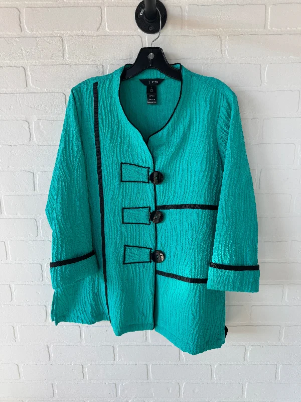 Women's Blazers for Winter Fashion -Blazer By Ali Miles In Blue, Size: S