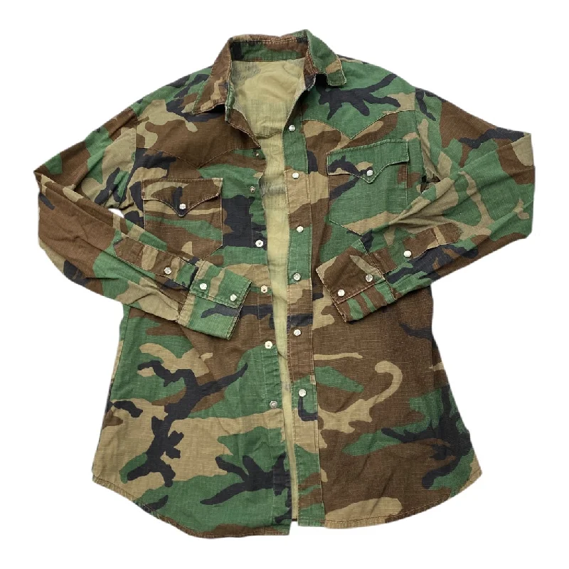 Women's Bright Colored Work Blazers -Blazer By Clothes Mentor In Camouflage Print, Size: L