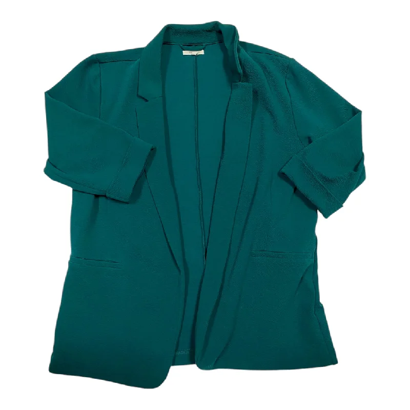 Women's Full-sleeve Slim Blazers -Blazer By Maurices In Green, Size: 1x