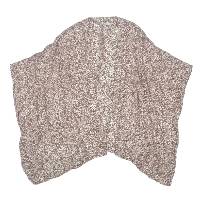 Kimono for Evening Wear-Kimono By Loft In Tan, Size:2X