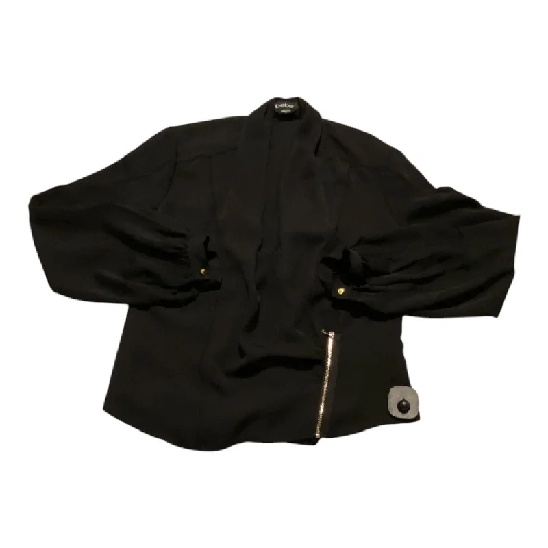 Women's Woolen Blazers with Patterns -Blazer By Bebe In Black, Size: M