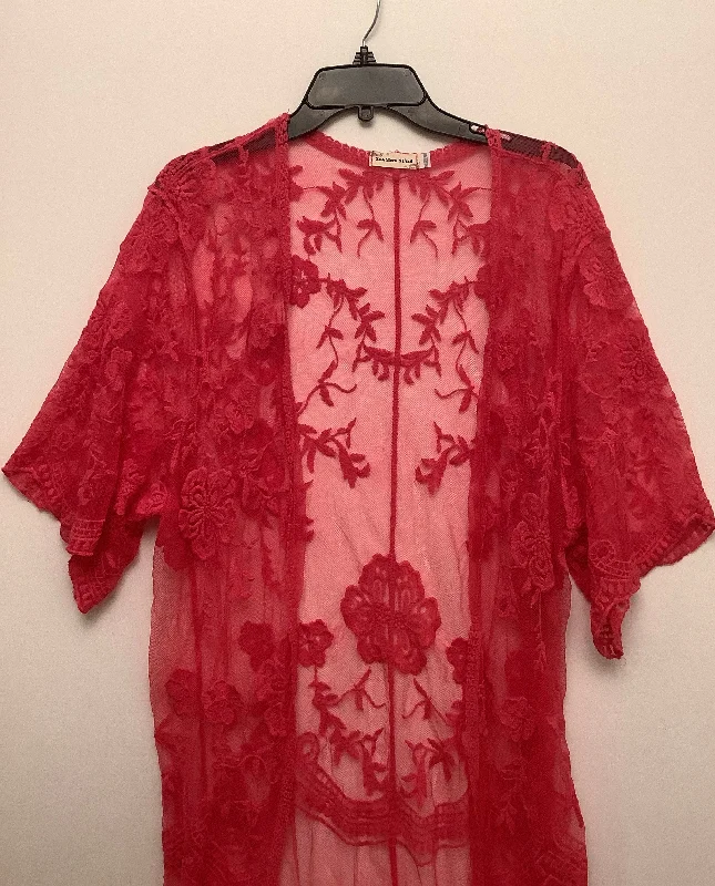 Kimono for Beach Getaways-Kimono By Cmc In Pink, Size: Osfm