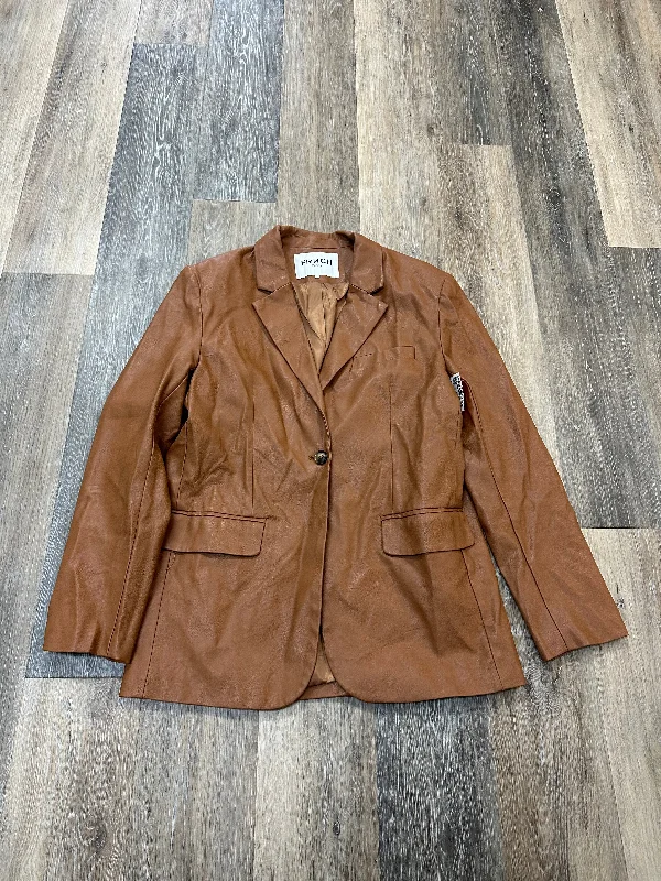 Women's Smart Casual Blazers -Blazer By FRNCH In Tan, Size: S