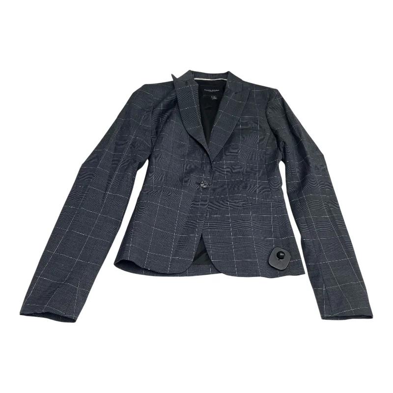 Women's Blazers with Wide Lapels -Blazer By Banana Republic In Grey, Size: Xs