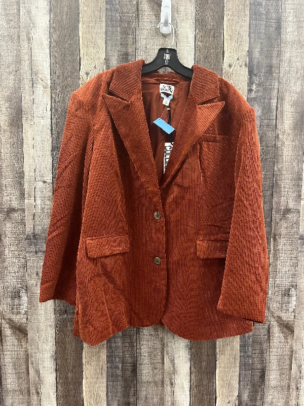 Women's Layered Look Blazers -Blazer By Cme In Brown, Size: Xl