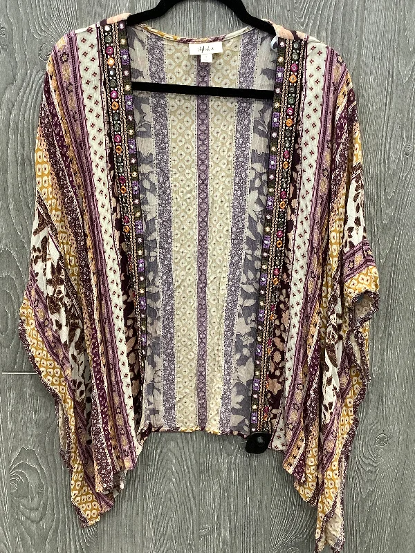 Kimono for Romantic Date-Kimono By Style And Company In Purple, Size: S