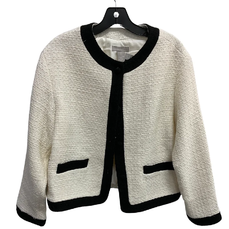 Women's Wool Blazers for Winter -Blazer By H&m In White, Size: M