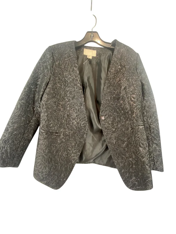 Women's Woolen Office Blazers for Fall -Blazer By H&m In Black, Size: 8