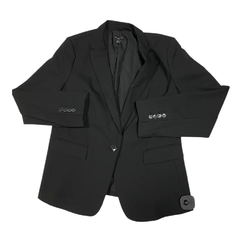 Women's Blazers with Tulle Accents -Blazer By Ann Taylor In Black, Size: 14p