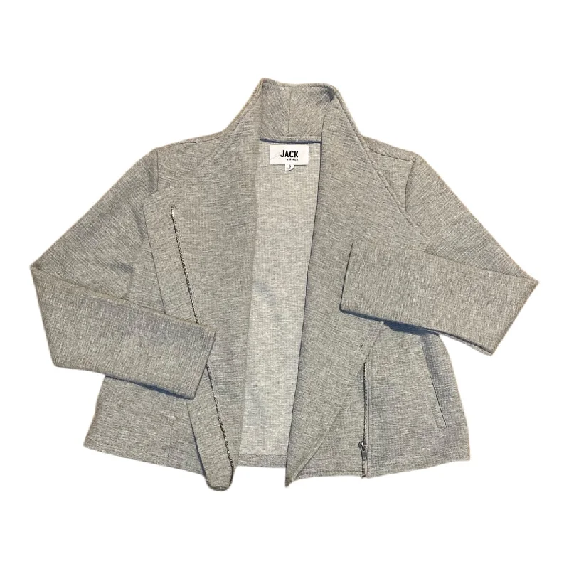 Women's Blazers for Cool Summer Days -Blazer By Jack In Grey, Size: S