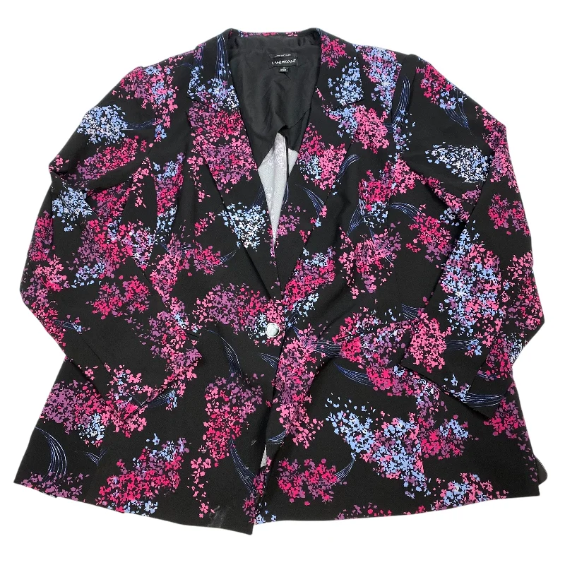 Women's Patterned Blazers for Work -Blazer By Lane Bryant In Black, Size: 4x