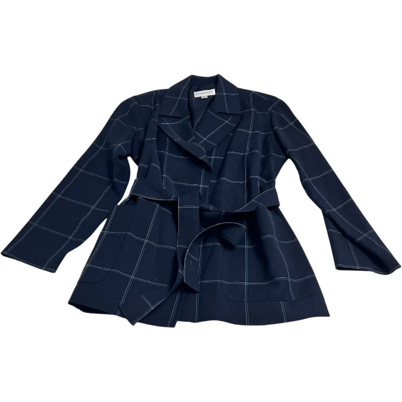 Women's Satin Blazers for Evening -Blazer By Emanuel Ungaro In Navy, Size: S