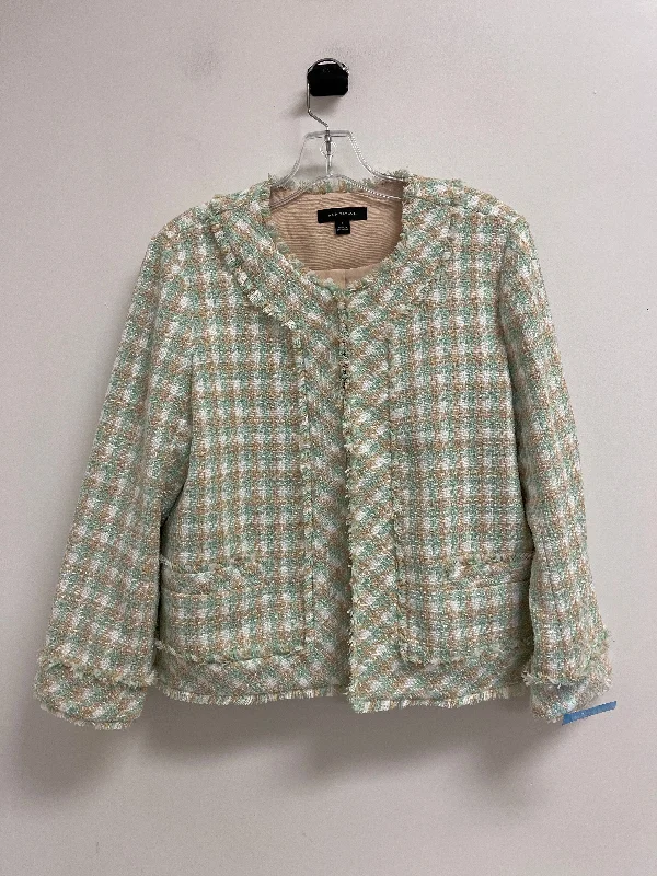 Women's Navy Blazers -Blazer By Ann Taylor In Green, Size: M