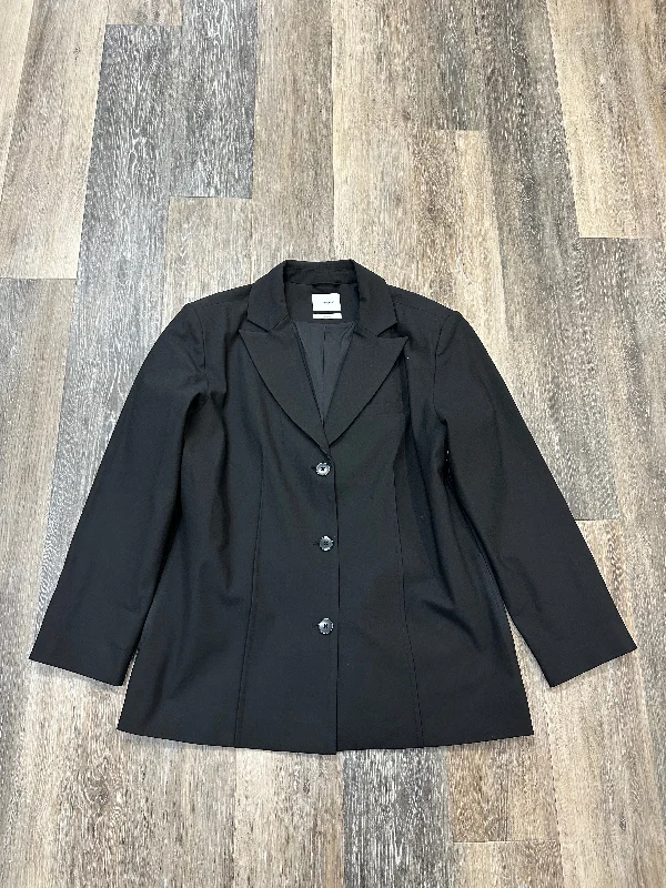 Women's Plus-size Work Blazers -Blazer By 7 Diamonds In Black, Size: M