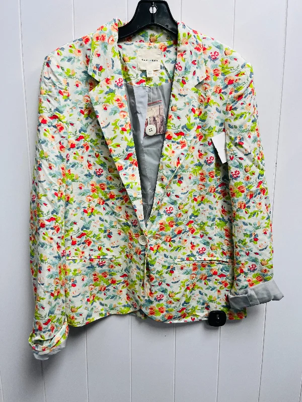 Women's Blazers for Evening Wear -Blazer By Silence And Noise In Blue & Green, Size: S