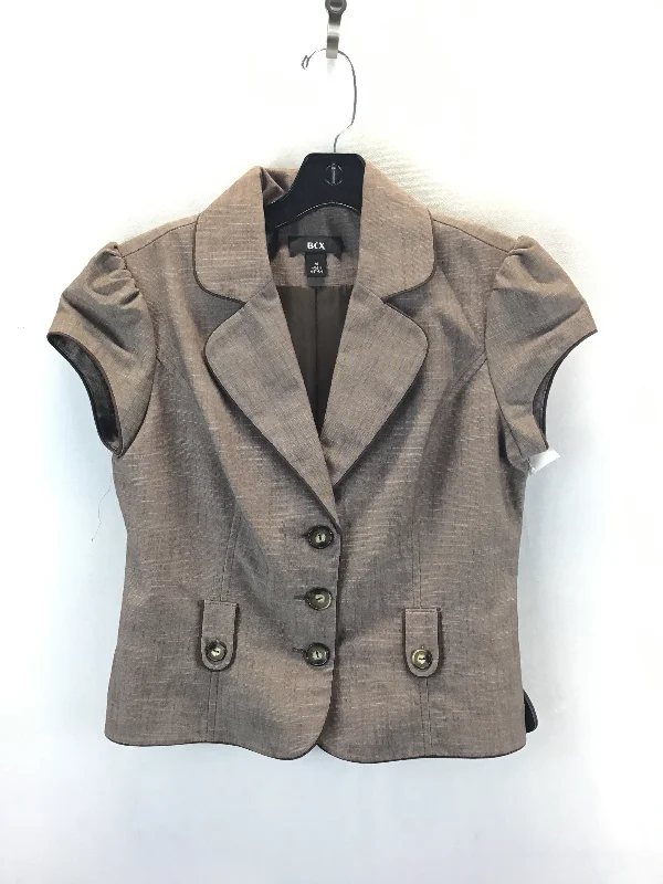 Women's Blazers for Fashionable Workwear -Blazer By Bcx In Brown, Size: M