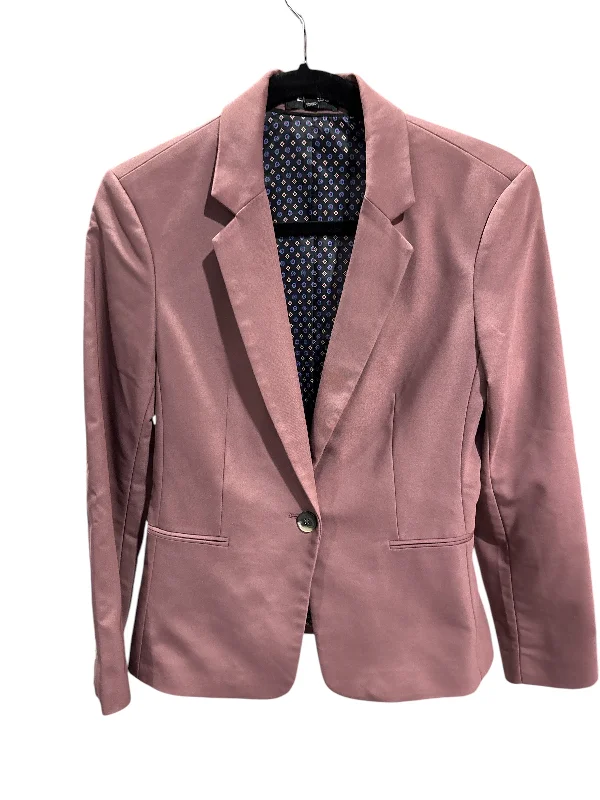 Women's Short Sleeve Blazers -Blazer By Express In Mauve, Size: 8