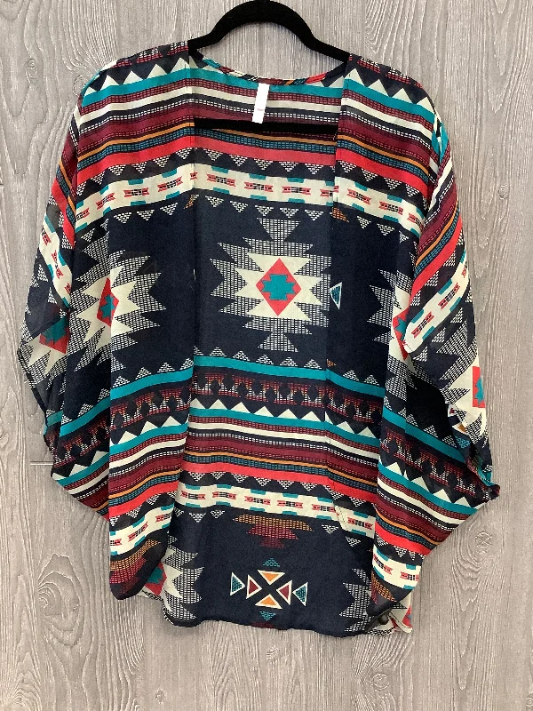 Kimono with Color Block Design-Kimono By Xhilaration In Multi-colored, Size: M