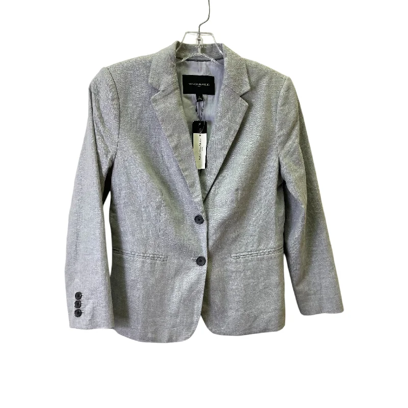 Women's Timeless Wool Blazers -Blazer By Banana Republic In Grey, Size:Xs