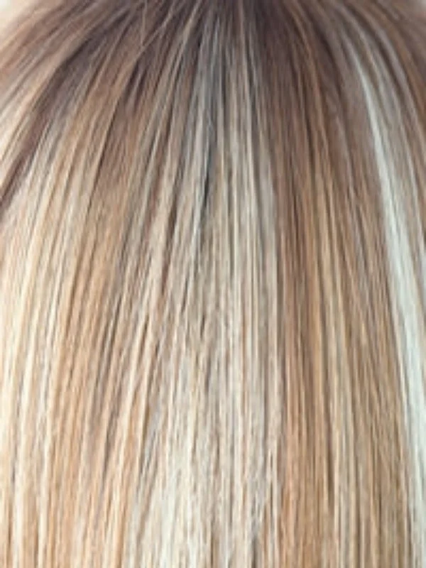 Nutmeg F | Rooted Dark with Honey Brown base with Platinum Blonde highlight
