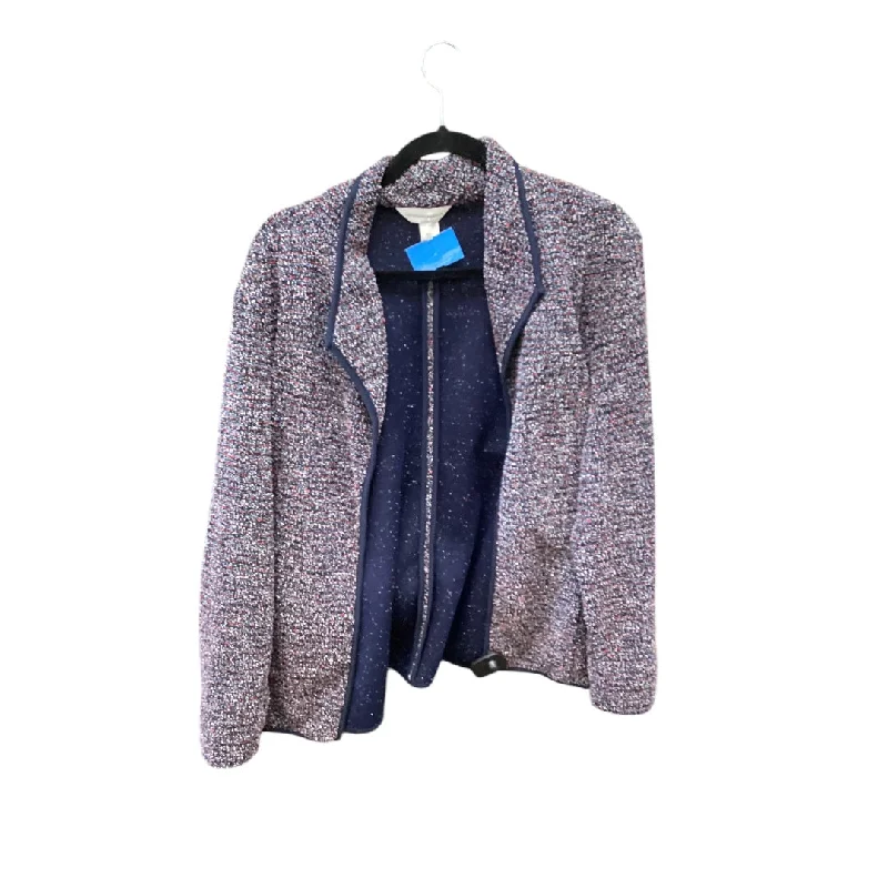 Women's Blazers with Animal Print -Blazer By Christopher And Banks In Navy, Size: L