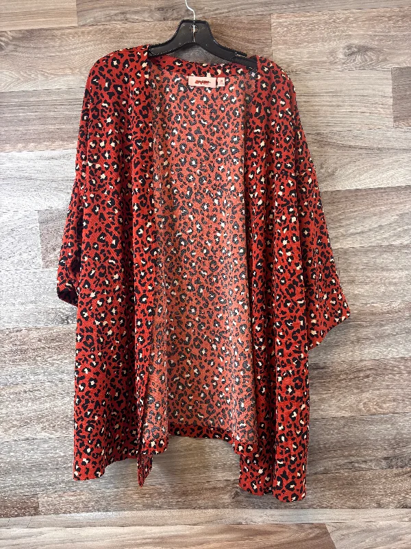 Kimono for Weekend Escapes-Kimono By Evri In Animal Print, Size: 2x
