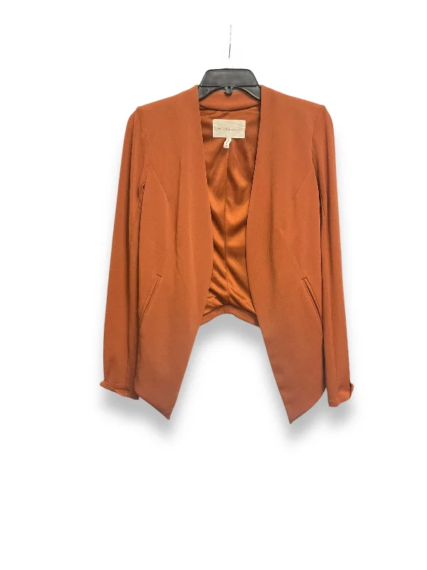 Women's Slim Fit Checkered Blazers -Blazer By Bcbgeneration In Orange, Size: Xs