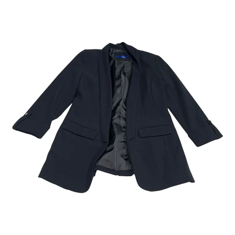 Women's Blazers with Zipper Closure -Blazer By Apt 9 In Black, Size: Xs